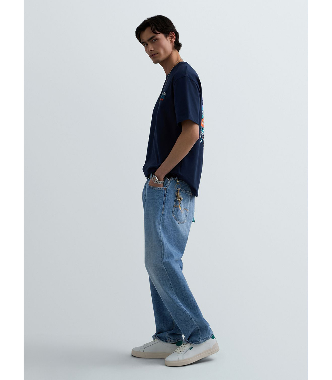 REPLAY &times; Monte Carlo Country Club オーバーサイズ Tシャツ 詳細画像 ネイビー 4